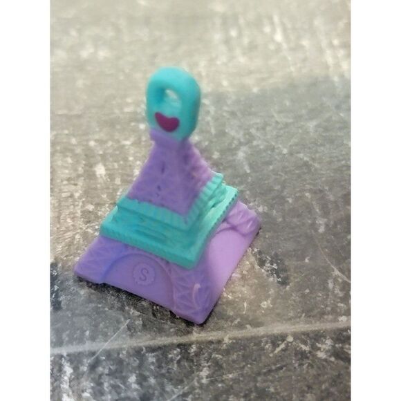 Purple pink Eiffel Tower Shopkins moose charm toy figure - Picture 3 of 4